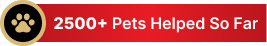 more than 2500 pets helped so far